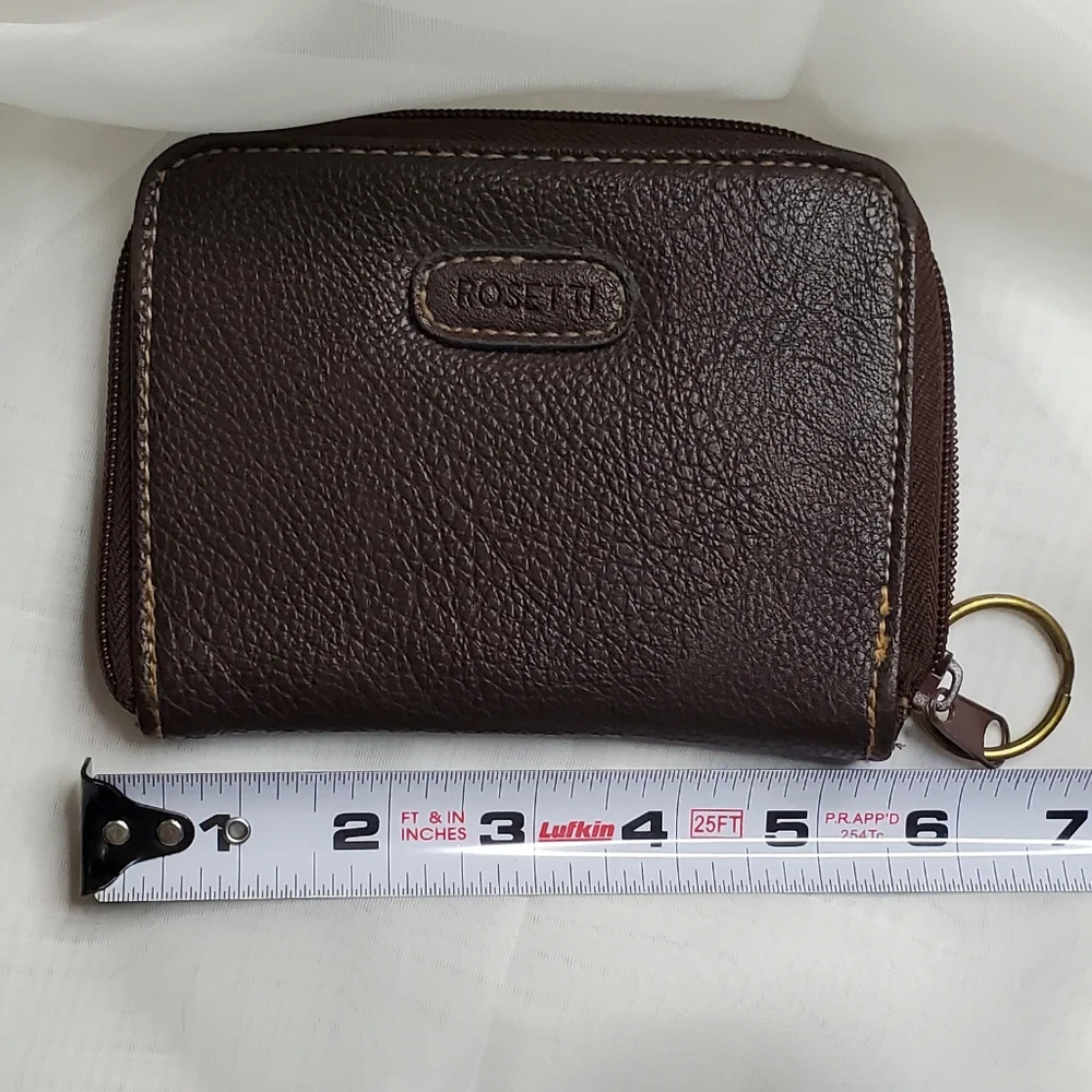 Brown‎ Leather Wallet with Key Ring